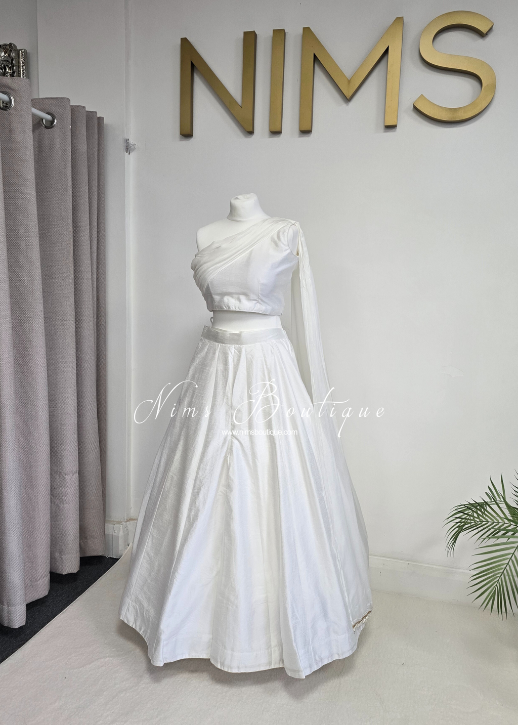 Arya White Flared Trousers (sizes 4-18)