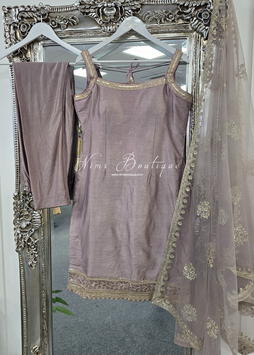 Dusky Lilac Pajami Suit (Size 12-14)