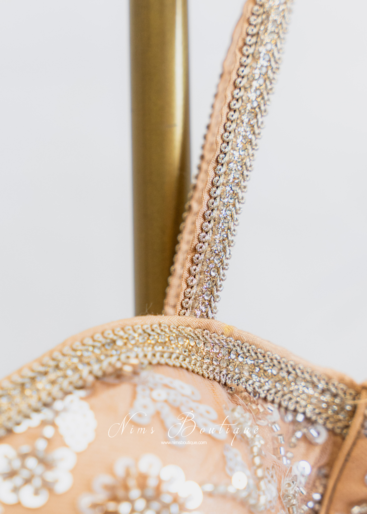 Luna Luxury Gold Sequin Corset Blouse (one size)