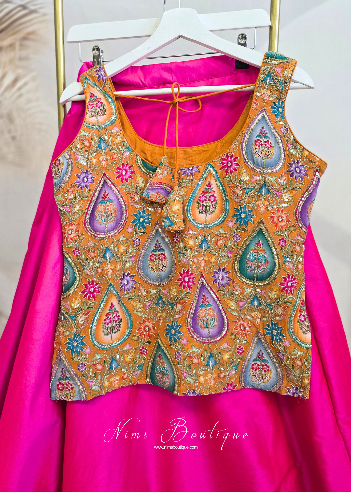 Hema Amber Printed & Embroidered Long Blouse (10-12)
