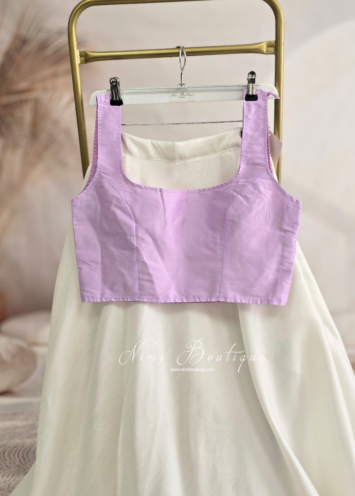 The NB Lilac Sleeveless Silk Blouse (4-26)