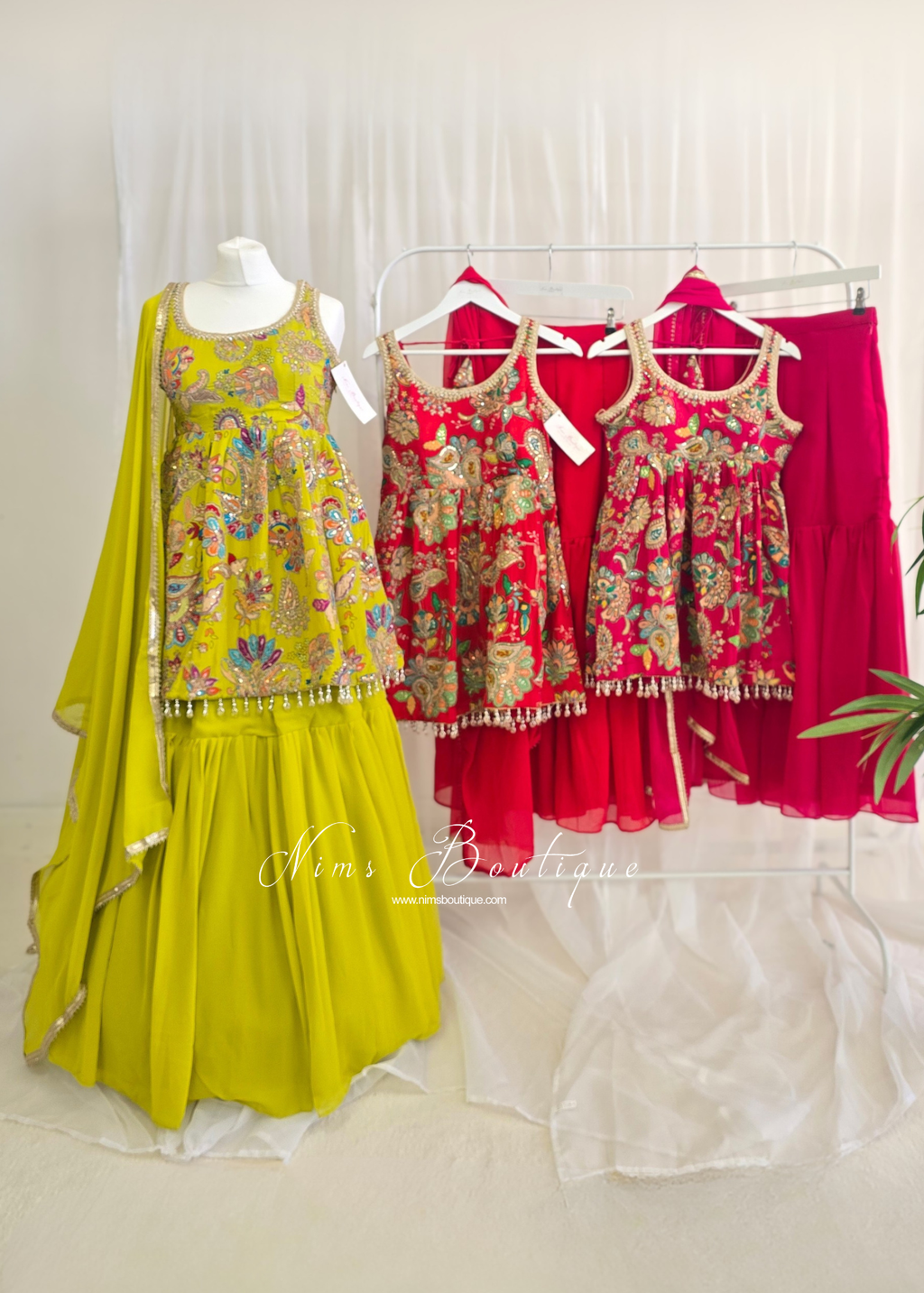 Frock Embellished Gharara Suit (size 10-12)