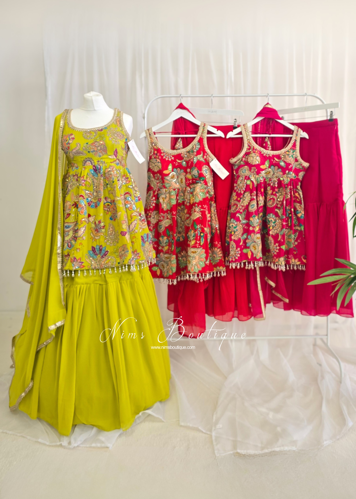 Frock Embellished Gharara Suit (size 10-12)