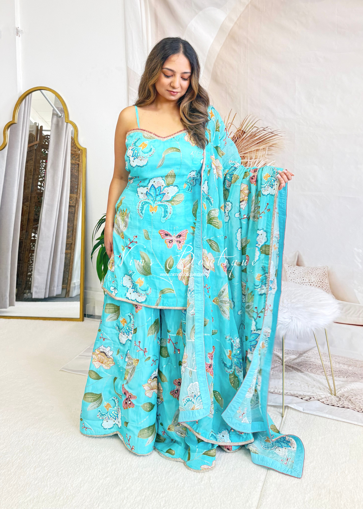Luxury Evelina Strappy Sharara Suit (size 12)