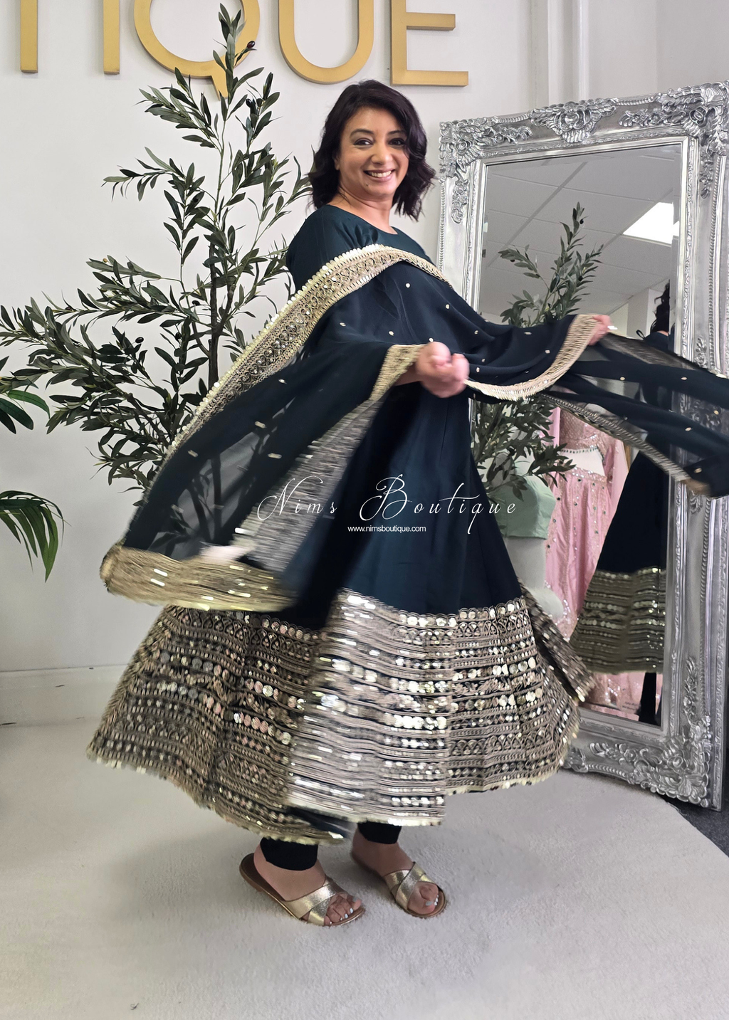 Long Frock Pajami Suit