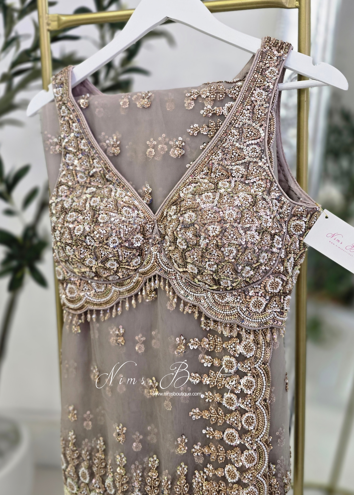 Luxury Capuccino Embellished Saree