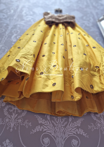 Rani Luxury Yellow Mirror readymade skirt/lehnga (size 4-20)