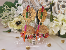 Anjali Multicolour Chumke with earring chains