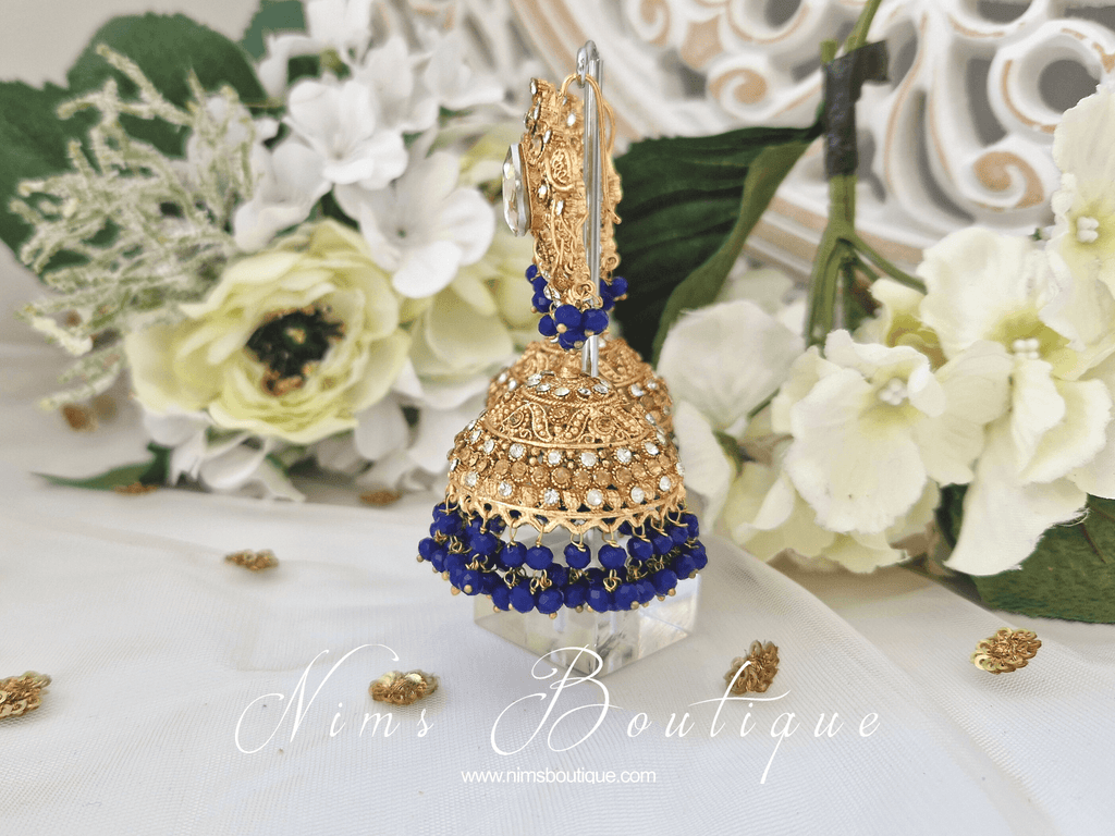 Nims Boutique Madhavi Royal Blue Chumke