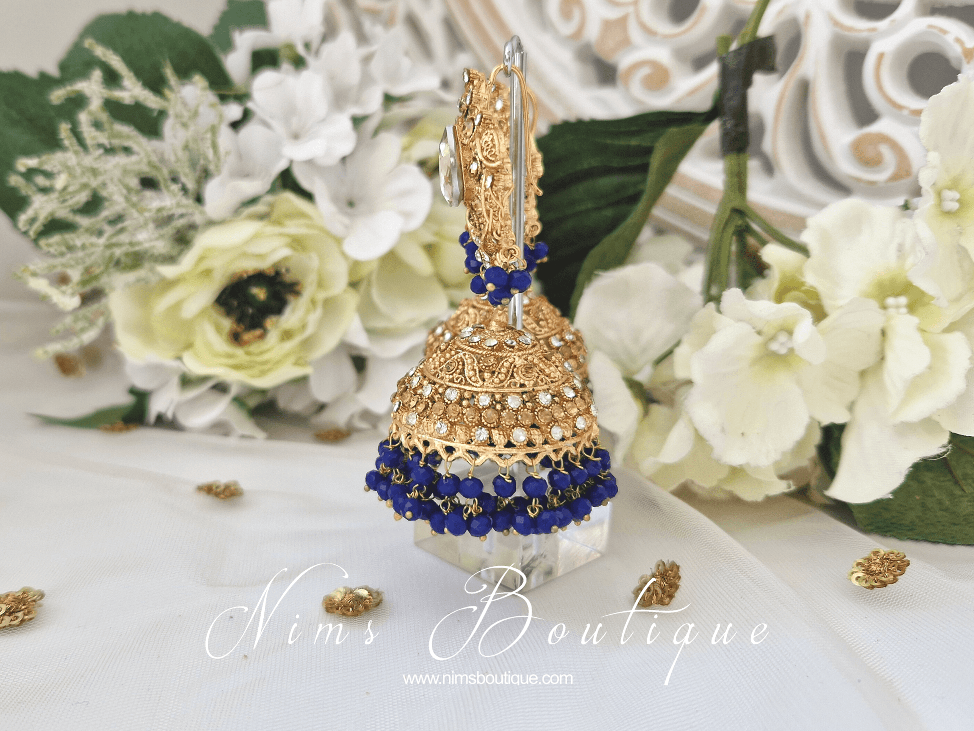 Nims Boutique Madhavi Royal Blue Chumke