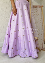 Luxury Lilac Silk Mirror readymade skirt/lehnga (size 4-22)
