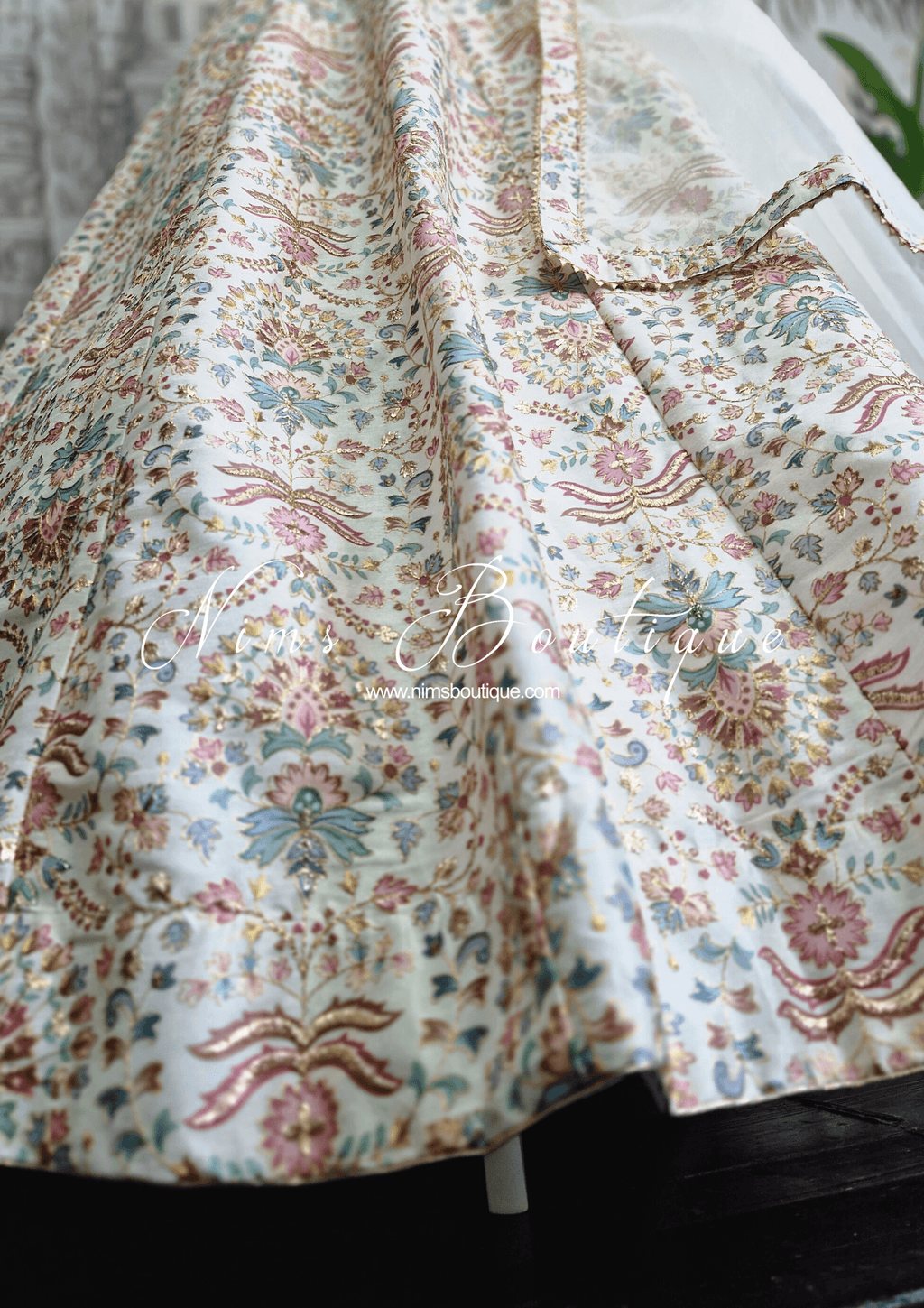 Nims Boutique Mia Ivory & Pastel Lehnga sizes 4-16