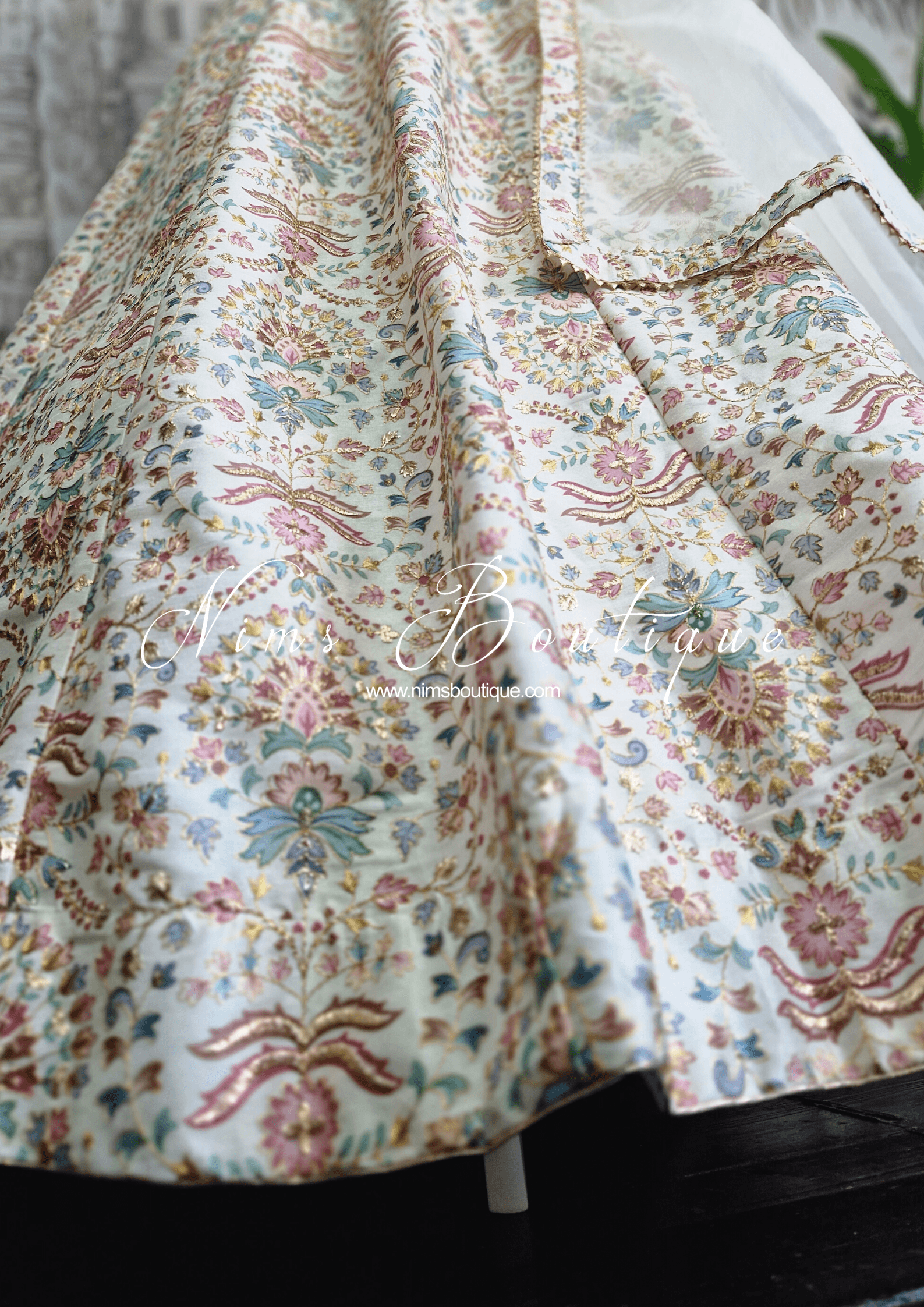 Nims Boutique Mia Ivory & Pastel Lehnga sizes 4-16