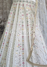 Luxury Ivory & Multicolour Embellished Lehnga (10-12)