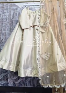 Readymade Light Bronze Silk skirt/lehnga (sizes 4-22)