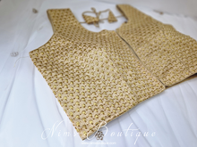 The NB Light Gold Seashell Embroidered Blouse (16-18)