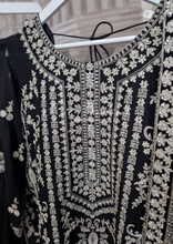 Luxury Black & Silver Sharara Suit (18-22)