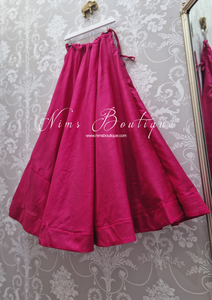 Deep Pink Readymade skirt/lehnga (one size)