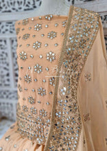 Luxury Unstitched Peach Gharara Suit