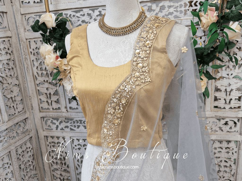 Nims Boutique Statement Royal Grey Necklace