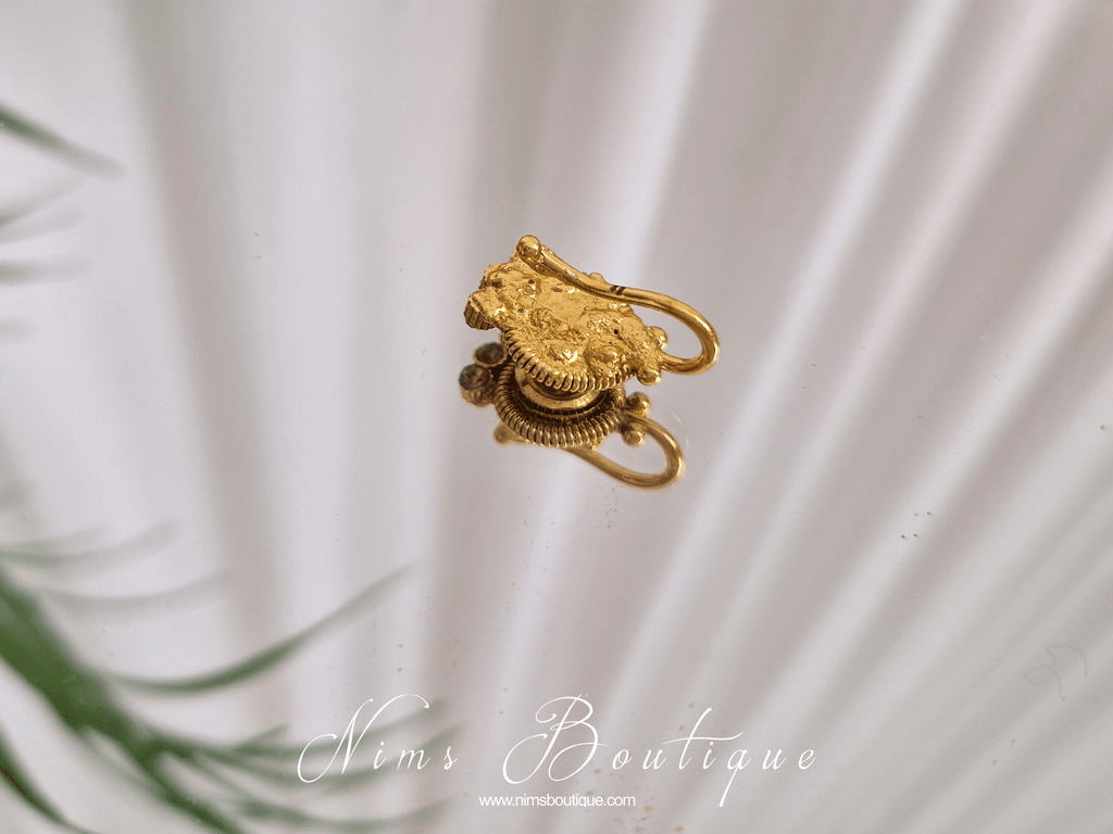 Nims Boutique Gold Stone Nose ring