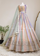 Pastel Stripe Lehnga (sizes 4-16)