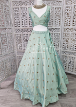 Rani Luxury Mint Mirror readymade skirt/lehnga (size 4-24)