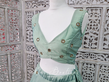 Rani Luxury Mint Silk Mirror Blouse (size 4-16)