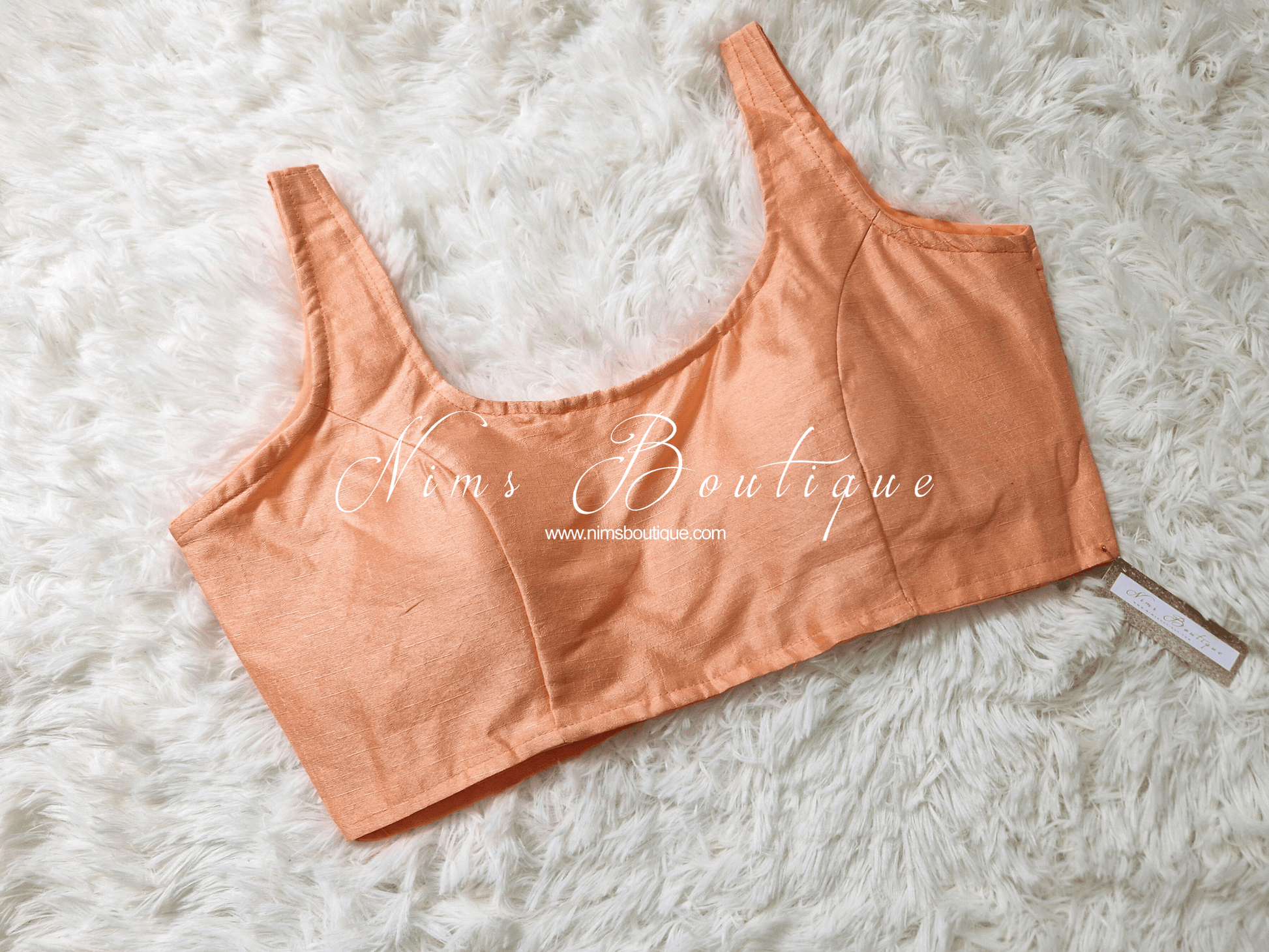 Nims Boutique The NB Peach Blouse 10-14