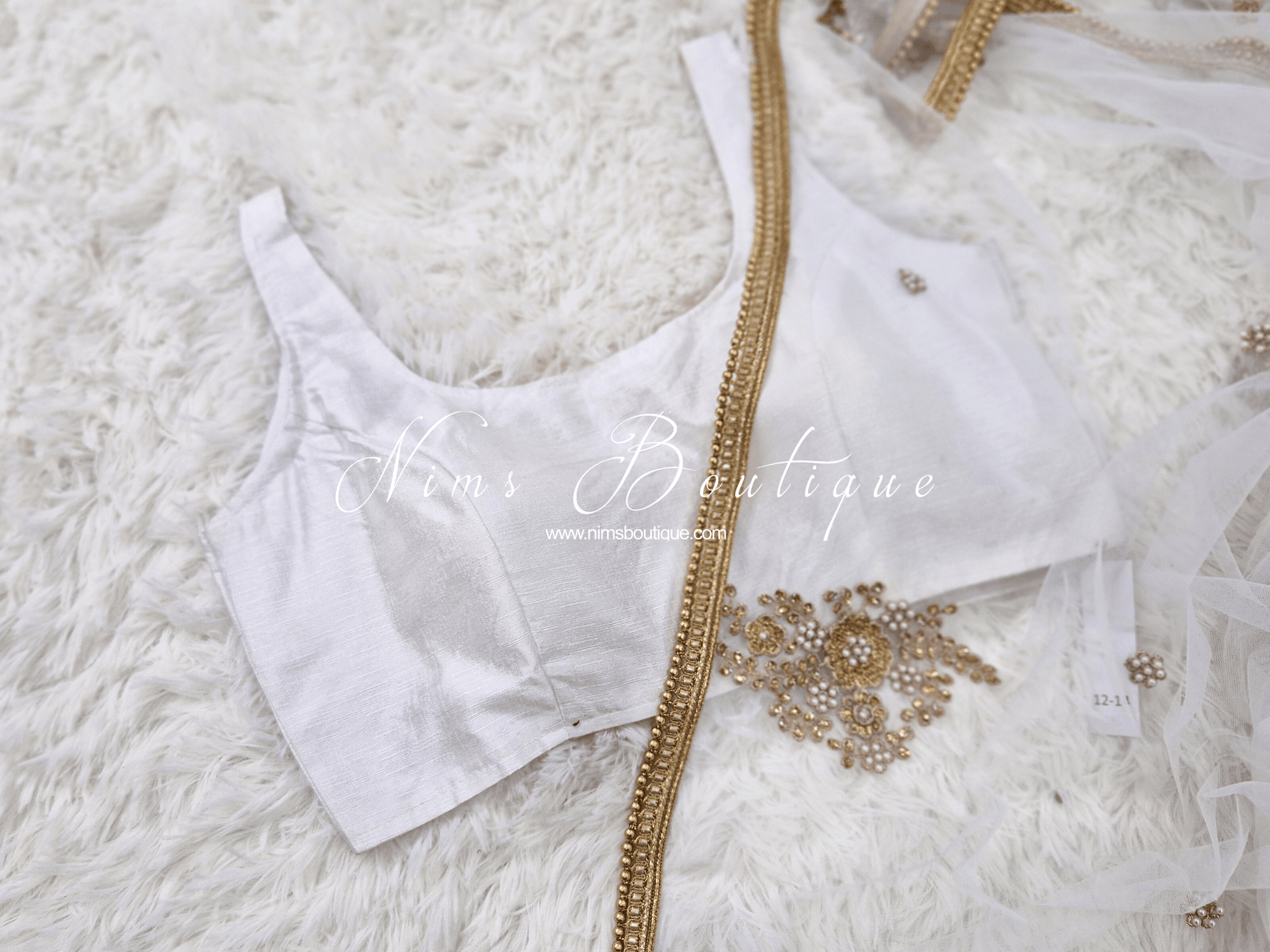 Nims Boutique The NB White Blouse 10-14