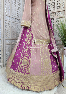 Luxury Mauve & Violet Lehnga Suit (Size 12-14)