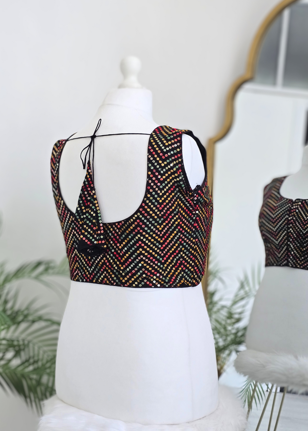 The NB Black Multicolour Blouse 16-18