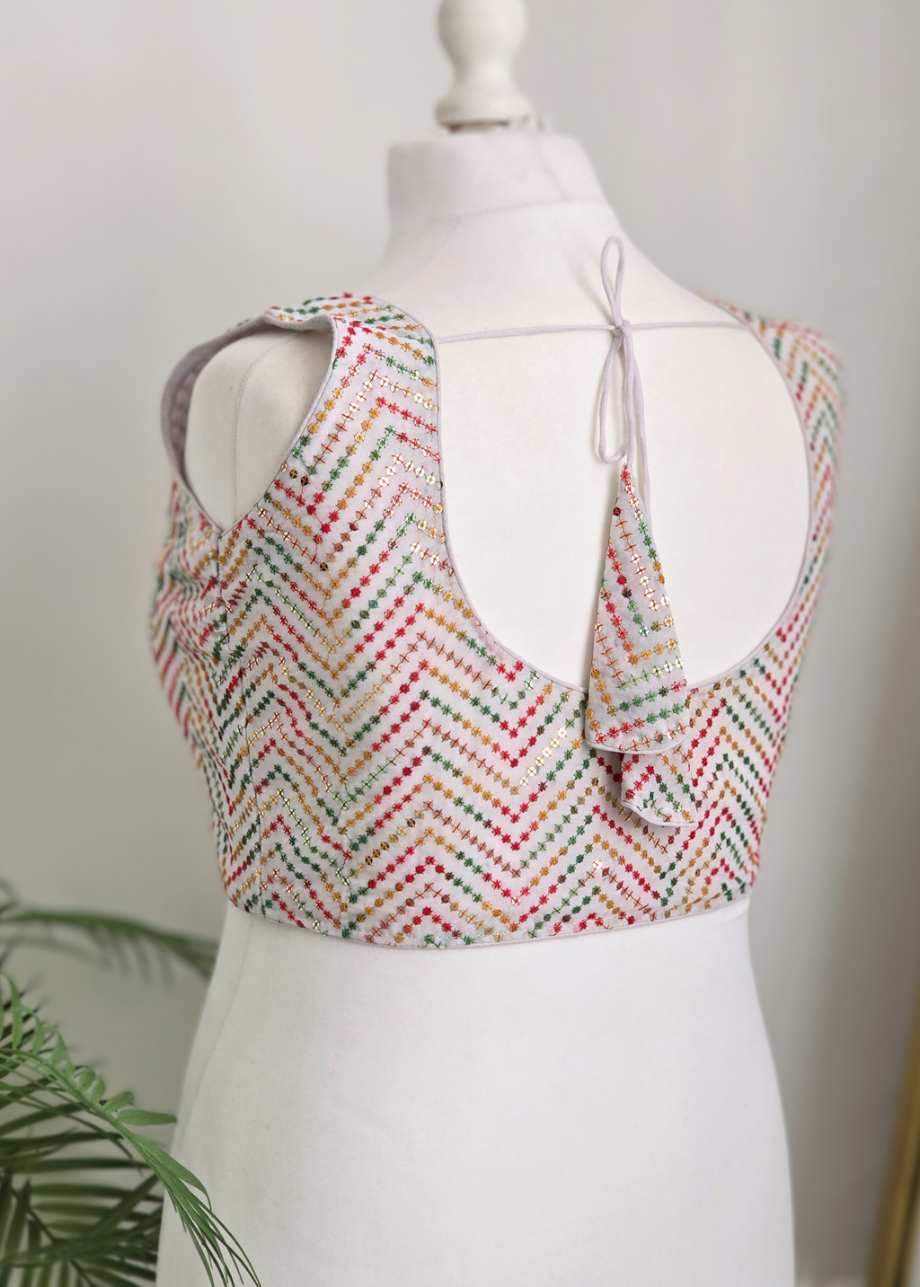 The NB White Multicolour Blouse 16-18