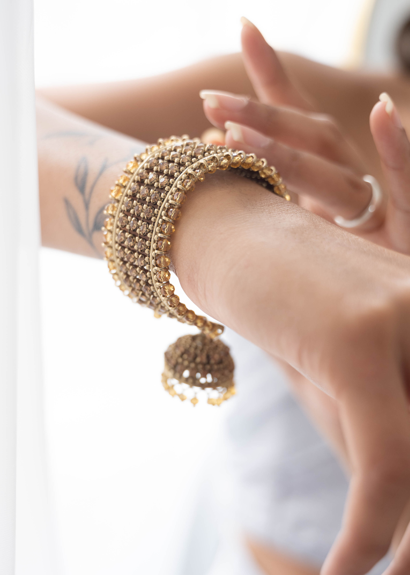 Gold stone Royal Bracelet with chumka