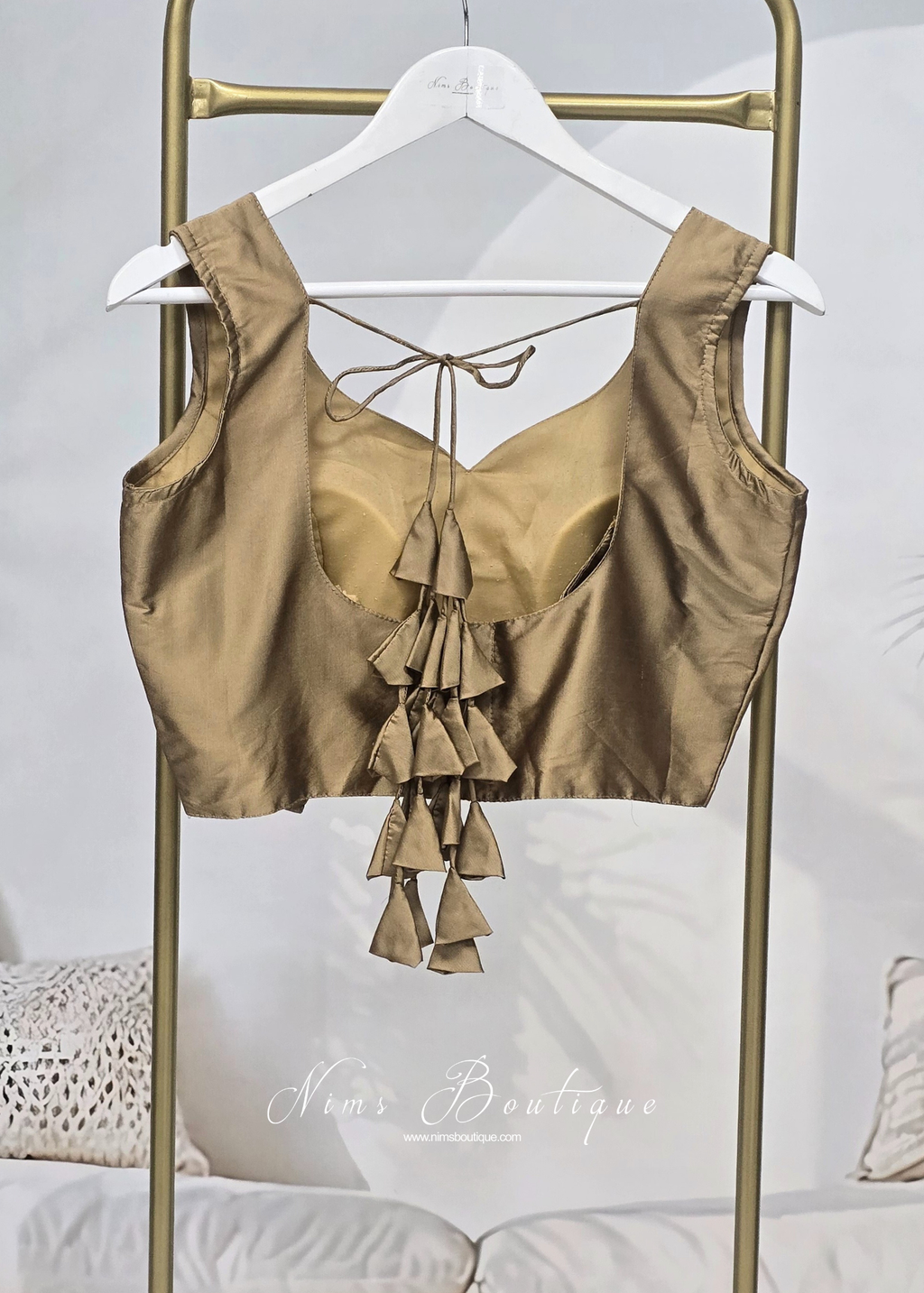 The NB Bronze Gold Sweetheart Blouse (12-14)