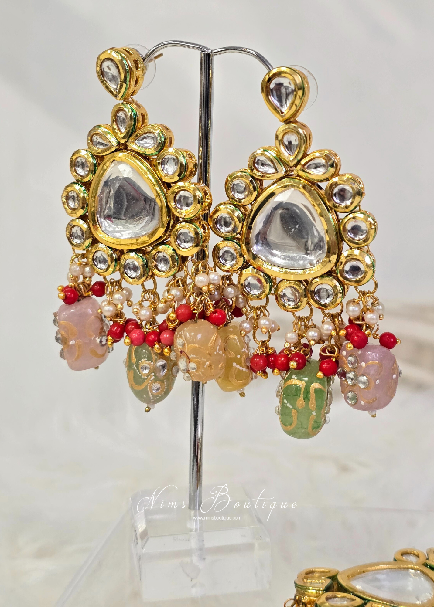 Luxury Kundan Multucolour Tikka Set