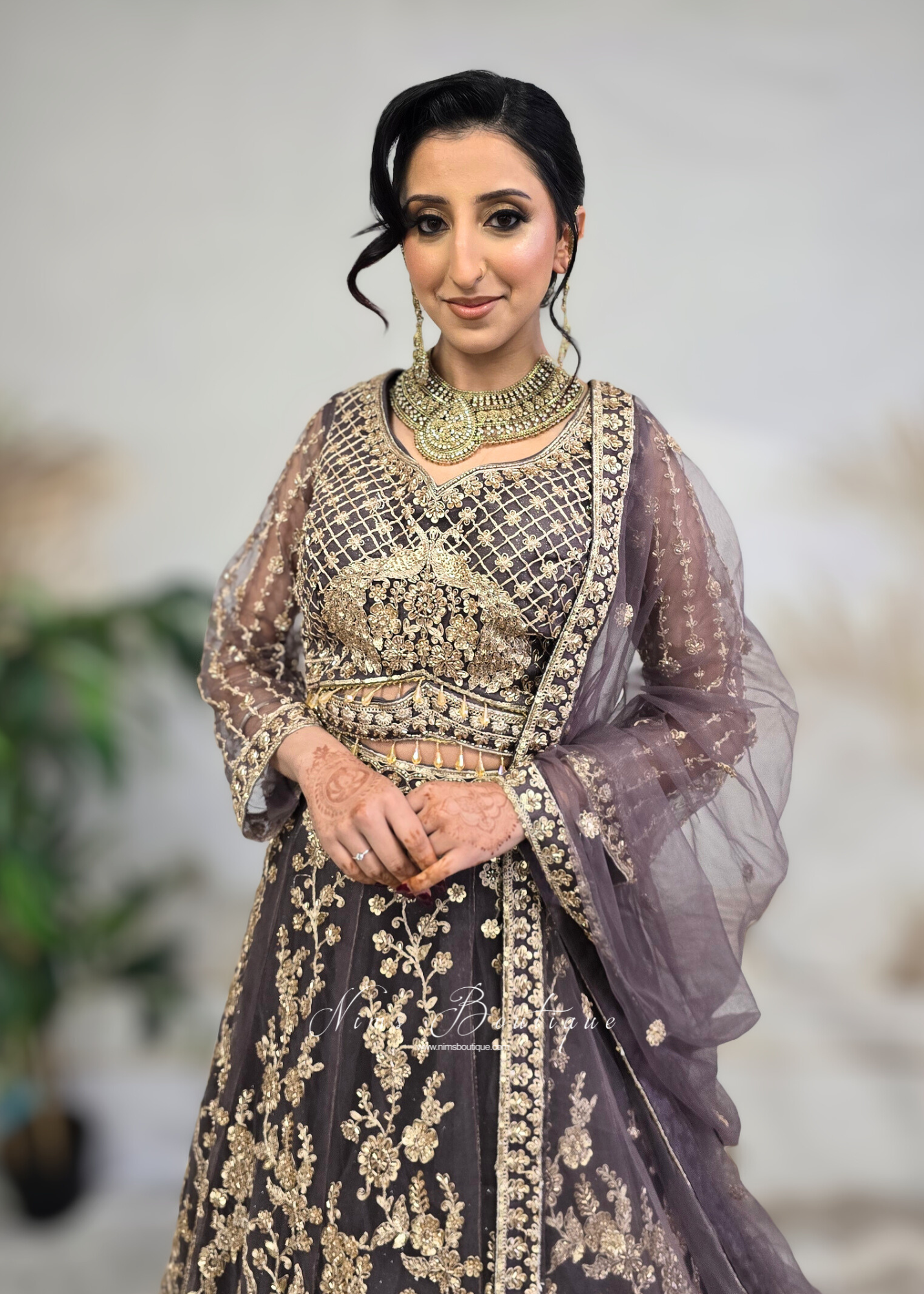 Luxury Dusky Lilac Lehenga (size 12)