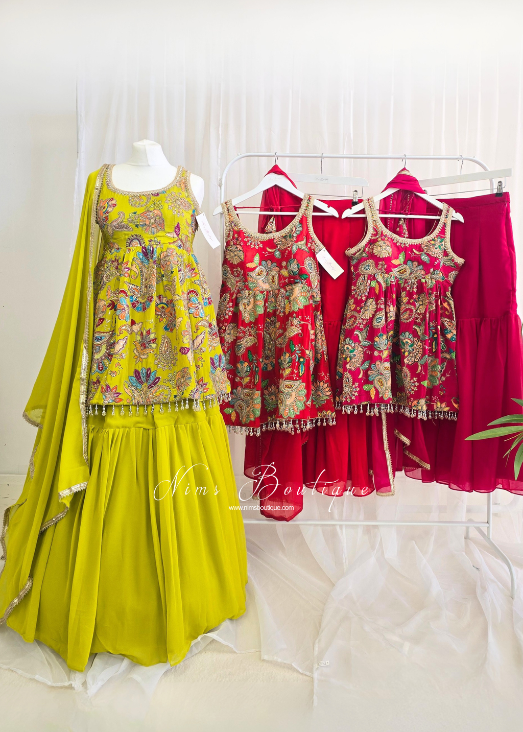 Frock Embellished Gharara Suit (size 10-12)