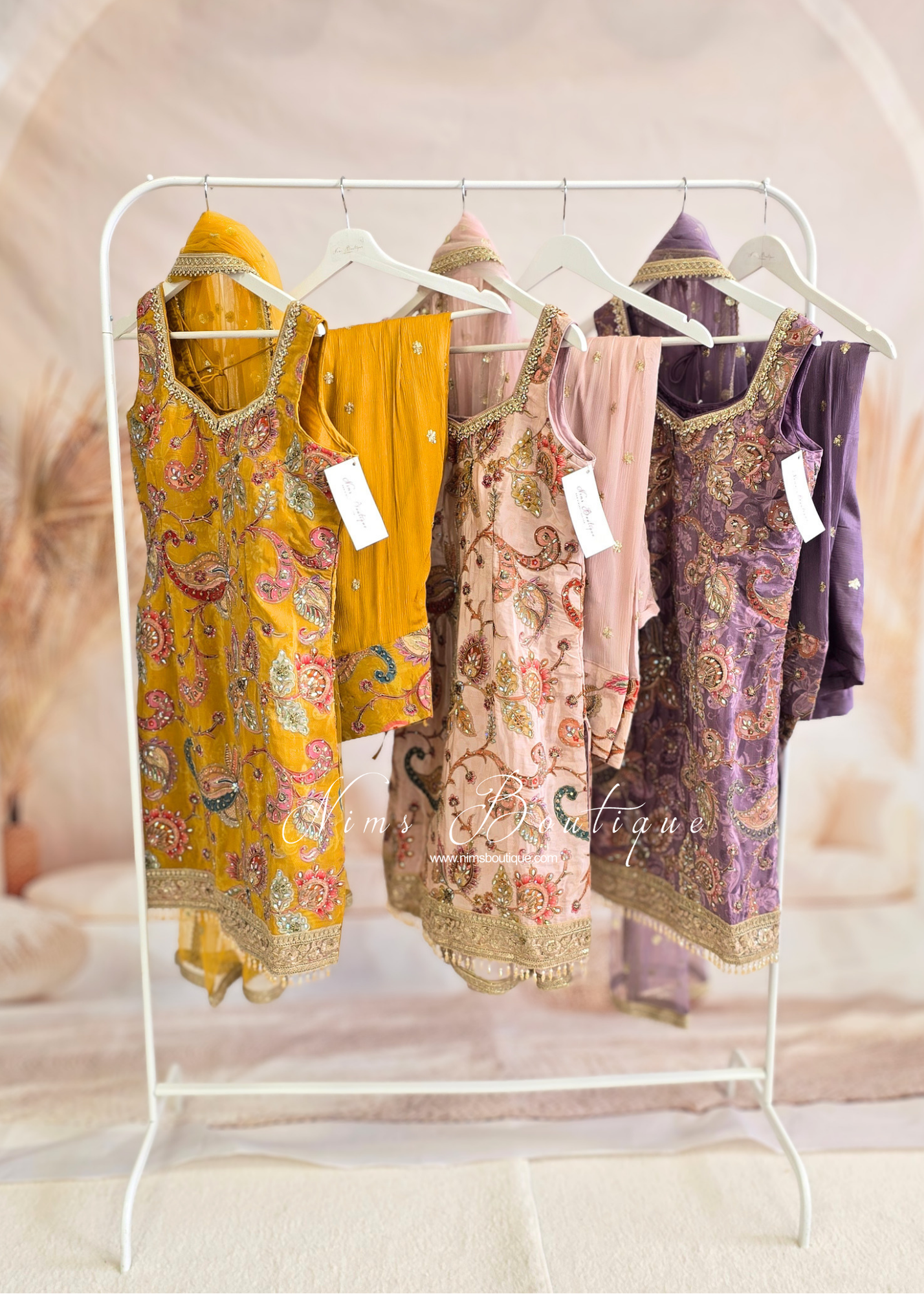 Pastel Embroidered Salwar Suit (size 10-12)