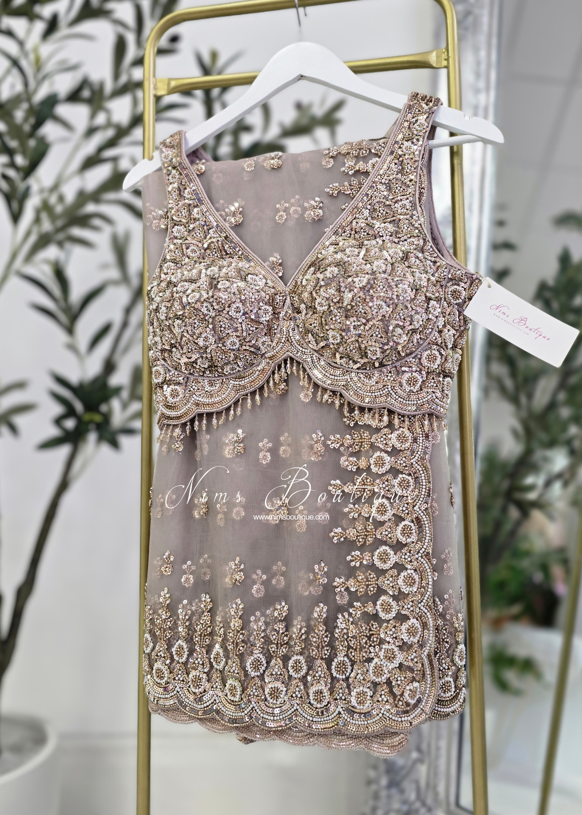 Luxury Capuccino Embellished Saree