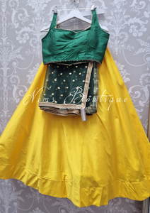 Readymade Yellow Silk skirt/lehnga (sizes 4-20)