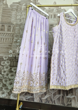 Light Lilac Zari Work Sharara Suit (20-22)