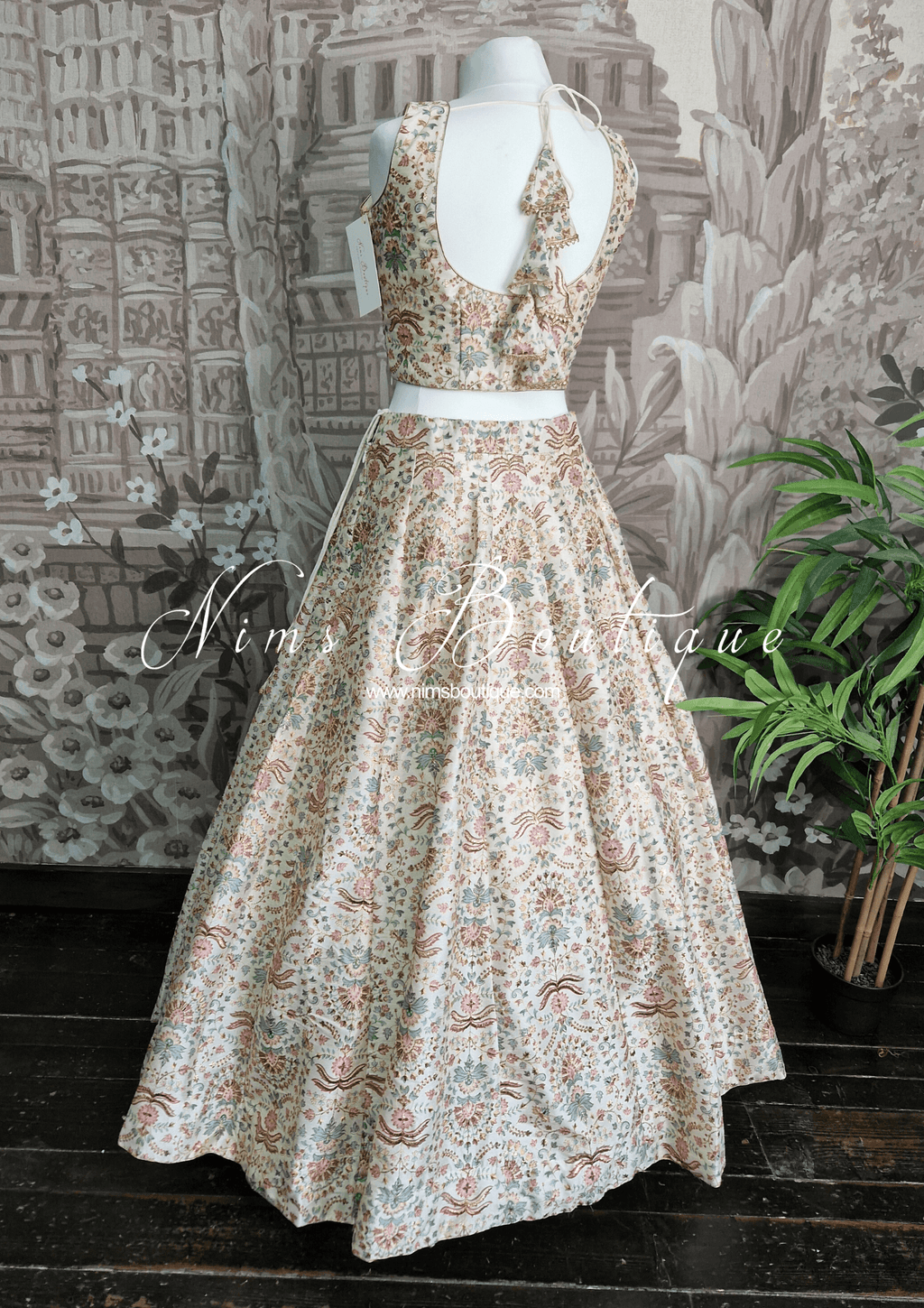 Nims Boutique Mia Ivory & Pastel Lehnga sizes 4-16
