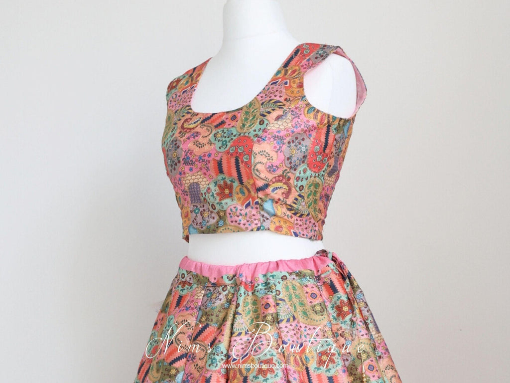 Nims Boutique Suraiya Luxury Pinks Printed Blouse sizes 4-16