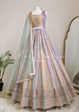 Pastel Stripe Lehnga (sizes 4-16)