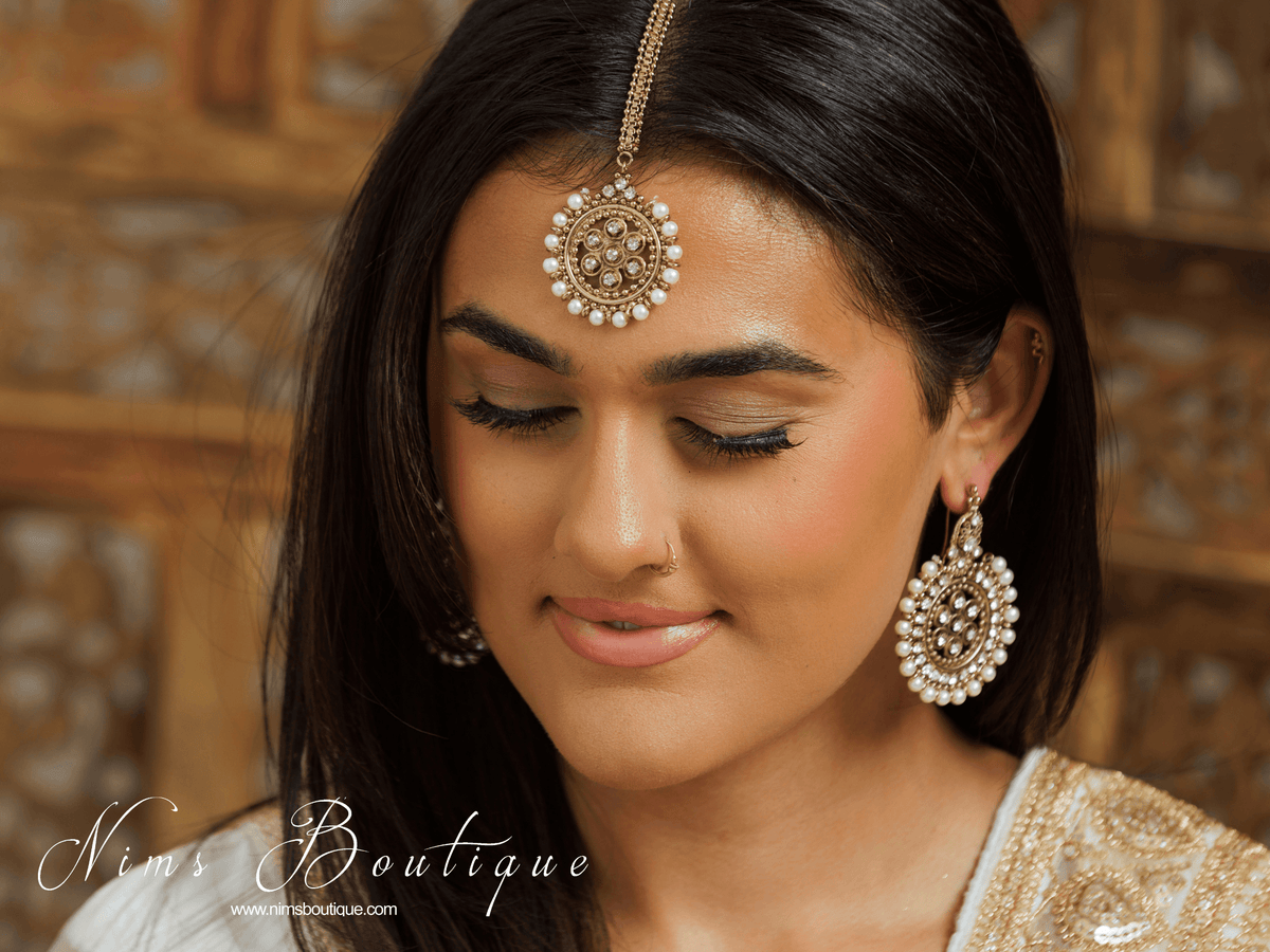Nims Boutique Kriti Royal Pearl Tikka Set