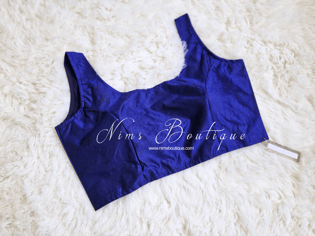 Nims Boutique The NB Bright Navy Blouse 12-14