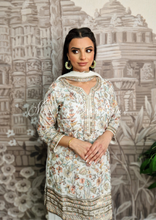 Luxury White Embroidered Sharara Suit (10-12)