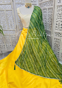 Green Bandhani Dupatta/Chunni