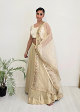 Nims Boutique Readymade Light Gold Silk skirt/lehnga sizes 4-22